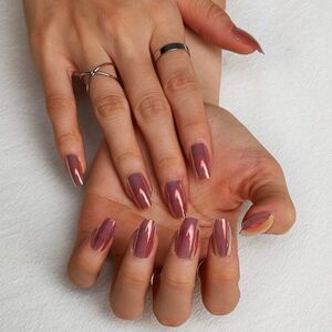 🆕Aurora Fake Press On Nails